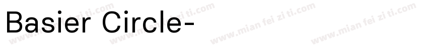 Basier Circle字体转换